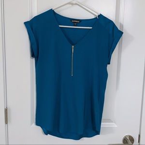 Teal blue blouse from Express